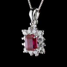 Pendente Rubino e Diamante 2