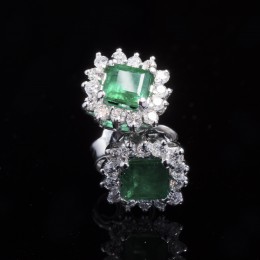 Orecchini Smeraldo e Diamanti 2