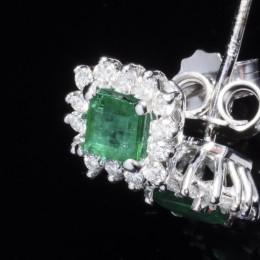 Orecchini Smeraldo e Diamanti 2