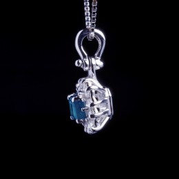 Pendente Zaffiro e Diamante